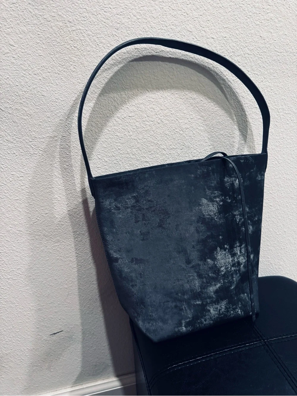 Silver Velvet Tote Basket - Home Accents